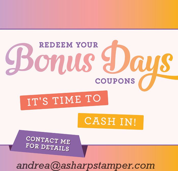 Cash In Bonus Days Coupons