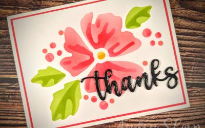 Bright Stencil Thanks